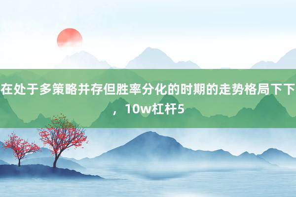 在处于多策略并存但胜率分化的时期的走势格局下下，10w杠杆5