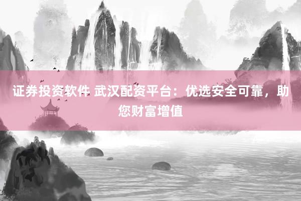 证券投资软件 武汉配资平台：优选安全可靠，助您财富增值